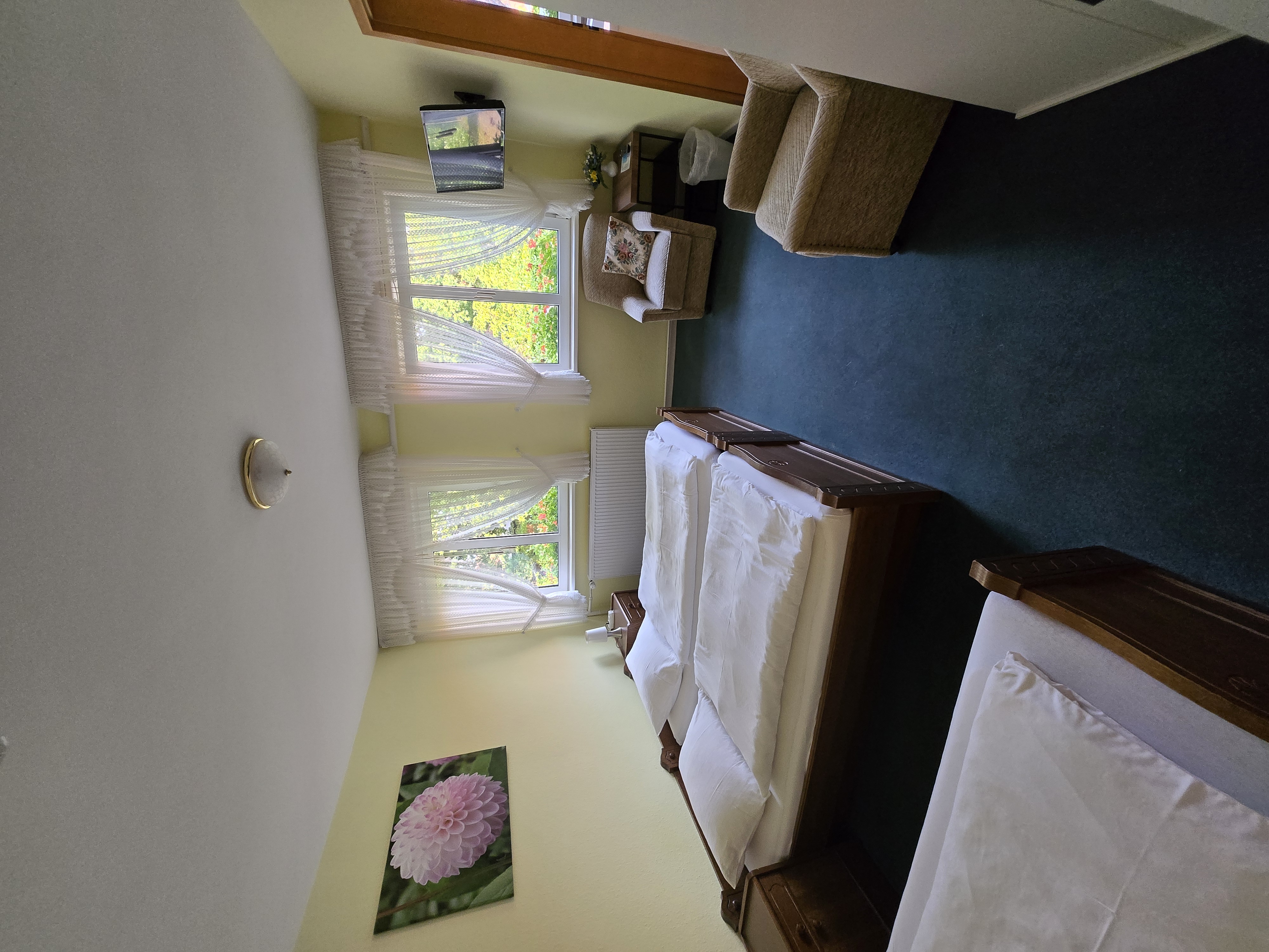 Doppelzimmer in der Pension des Gasthaus zur Eiche in Edendorf